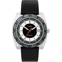 Timex World Time Reissue Schwarz Kautschuk 40 mm TW2V69500