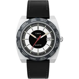Timex World Time Reissue Schwarz Kautschuk 40 mm TW2V69500