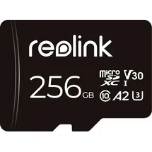 Reolink MicroSDXC Speicherkarte, Klasse 10 U3 TF Speicherkarte, kompatibel mit Reolink Überwachungskamera,