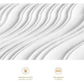 sleepling ergonomische 7-Zonen Federkernmatratze, mit Kaltschaumauflage, 80 x 200 cm, 18 cm, H4, sleepling Comfort 130