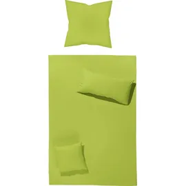 Erwin Müller Renforcé Bettwäsche Würzburg gruen 155x220+80x80 cm