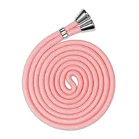 ONEFLOW Wechsel Handykette für Twist Case, Handyband zum Umhängen ohne Hülle, Universal Handy Umhängeband Kordel abnehmbar, Smartphone Stoff Band Handykordel 155 cm lang, Flamingo Rosa - S