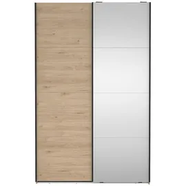 VCM Schiebetürenschrank Bergamo 140 x 220 x 0 cm Braun