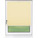 deco-raum Plissee Basic 90 x 150 cm Hellorange Blickdicht Klemmfix