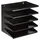Durable Sortierstation schwarz mit 5
