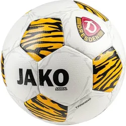 JAKO Fanartikel Dynamo Dresden Trainingsball, weiß/gelb/schwarz, 5