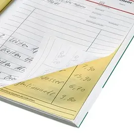 Sigel Rechnung Formularbuch A5 Gelb