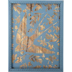Amine Bild im Rahmen 46 x 60 cm blau