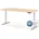 ASSMANN Schreibtisch Sand Weiß 120x121x70 Arbeitszimmer Schreibtische Bürotische