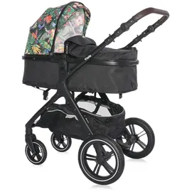 Lorelli Kombikinderwagen 2 in 1 Viola bis 22 kg, Sportsitz umbaubar Wickeltasche bunt