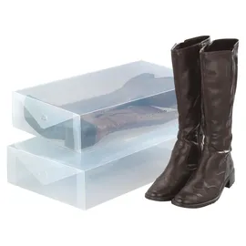 Wenko Aufbewahrungsbox für Stiefel 2er Set transparent