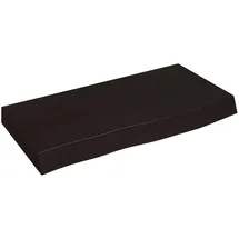 vidaXL Waschtischplatte Dunkelgrau 60x30x6 cm Massivholz Behandelt
