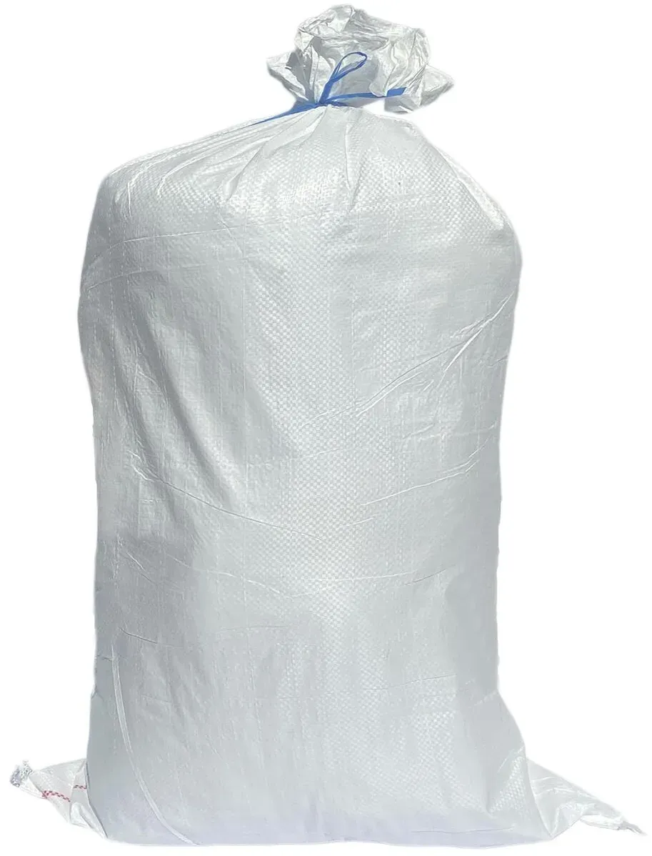 Schwerlastsack Gewebesack Hochwassersack Getreidesack Lagersack PP mit rotem Streifen 500 x 900 mm 30 kg weiss