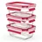 Emsa Clip & Close rechteckig transparent 0,45 l 3-teiliges Set