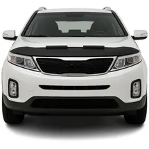 Omac Frontstoßstange Haubenbra Bonnet Bra für Kia Sorento 2010-2013 Schwarz Halb, 1-St., Haltbar schwarz
