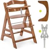 hauck Alpha Plus Walnut Newborn Set Deluxe - 4-tlg. (Hochstuhl)