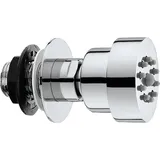 Evenes Seitenbrause OVAL GOM, 1 Strahlart, DN15 (1/2'') IG, Messing verchromt Evenes