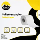 KURTT Toilettenpapier Megapack 112 Rollen (3-lagig) 250 Blatt pro Rolle - Ecolabel, FSC Certified, Toilettenpapier Vorteilspack
