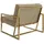 s-style möbel Loungesessel Elfriede Samtstoff 84 x 81 x 89 cm Beige/Gold