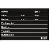 Kerbl Tafel Pferdestalltafel 30 x 20 cm Kunststoff, schwarz lackiert, (1-tlg)