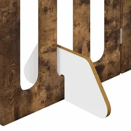 vidaXL Faltbarer Haustierzaun 201 x 90 cm Braun/Holz