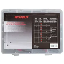 VOLTCRAFT 1417395 Krokodilklemmen-Set Schwarz, Rot Länge: 230 mm 42 St.