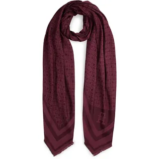 Tommy Hilfiger Schal mit Logo-Muster, Bordeaux, 1