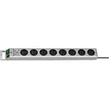 Brennenstuhl Steckerleiste Super-Solid 2,5 m H05VV-F 3G1,5 mit Überspannungsschutz, 13500 A, französisches Stecksystem