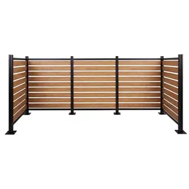 MCW Mülltonnenverkleidung MCW-K57 300 x 130 x 110 cm hellbraun