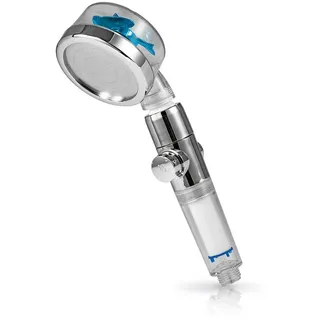 EasyMaxx Duschkopf Duschbrause mit Druckregler & Stop-Funktion zum Wasser sparen