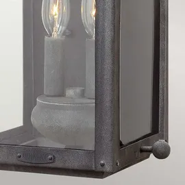 Elstead Lighting Außenwandleuchte Aluminium 45,1 cm 2-fach grau