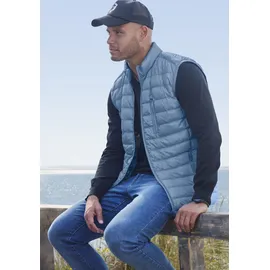 H.I.S. Steppweste H.I.S, Herren, Gr. L (52/54), blau (hell blau), Obermaterial: 100% Polyester. Futter: 100% Polyester, unifarben, Basic, Westen Steppweste, leicht und gut zu verstauen