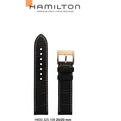 Hamilton Leder Jazzmaster Band-set Leder-braun-20/20 H690.325.108 - braun