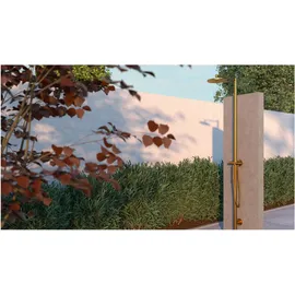 Hansgrohe Nature Duschsäule Axor Starck m Kopfbrause, Handbrause, polished gold optic