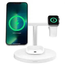 Belkin BoostCharge Pro 3in1 magn.Ladestat.15W ws. WIZ032kqWH