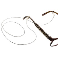 Silberkettenstore Brillenkette Brillenkette No. 1 - 925 Silber, Länge wählbar von 65-100cm silberfarben 90.0 cm