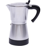 Lightakai - Espressokocher, 300ml, 480W Elektrischer Espresso-Kocher mit Basis Kaffeemaschine aus Aluminium Für Familien, Cafés, Büros, Reisen usw - Geeignet Für 1-6 Personen (Silber)