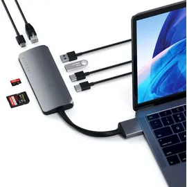 Satechi Dual Multimedia Adapter - Schwarz