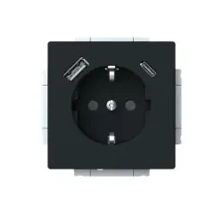 Busch-Jaeger 20EUCB2USBAC-885 SCHUKO®-/USB-A+C Steckdose, Safety+ 2CKA002011A6312 20EUCB2USBAC885
