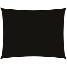vidaXL Sonnensegel Oxford-Gewebe Rechteckig 2x3 m Schwarz
