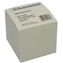 SOENNECKEN Zettelklotz Recycling 9 x 9 x 9 cm (B x H x T) 80g/m2 100 % Recycl...