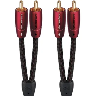AudioQuest Golden Gate Cinch-Audiokabel, 2 x Cinch-Audiokabel, 2 x RCA, 2 x RCA, Kupfer, 2 m, Schwarz