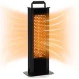 Northix - 1200w standheizstrahler mit kipp - uberhitzungsschutz elektroheizer aus alu terrassenheizer wasserdicht