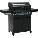 TAINO PLATINUM YAMARA DARK 4+2 Gasgrill Stahl 4 Brenner Sear-Burner Backburner