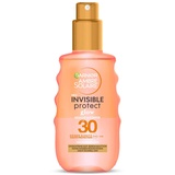 Garnier Sonnenschutzspray mit LSF 30, Sonnenschutz gegen vorzeitige Hautalterung, Wasserfest und ohne Fettrückstände, Ambre Solaire Invisible Protect Glow, 1 x 150 ml