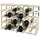 Todeco Weinregal 30 Flaschen 60 x 30 x 90 cm Natürliches Holz