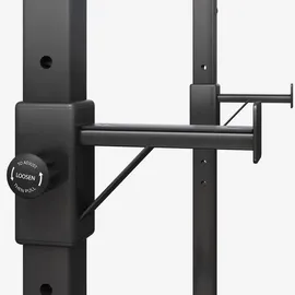 Gorilla Sports Squat Rack Hantelständer Schwarz 105–172 cm