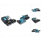 Makita Makita, Schleifmaschine + 2x Akku 4,0 Ah + Ladegerät (Schwingschleifer, 200 W)