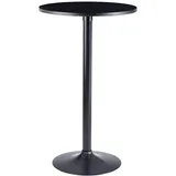 KADIMA DESIGN Bartisch rund 60 x 60 x 100 cm Schwarz
