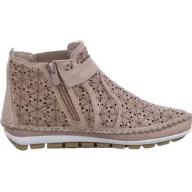 Gemini Damen Stiefelette Leder Cutouts floral Muster 382019-19, Größe:41 EU, Farbe:Mehrfarbig - 41